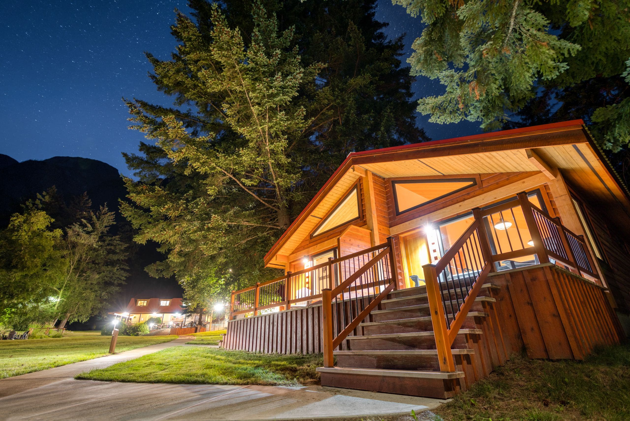 Entry way into one of the lodges
