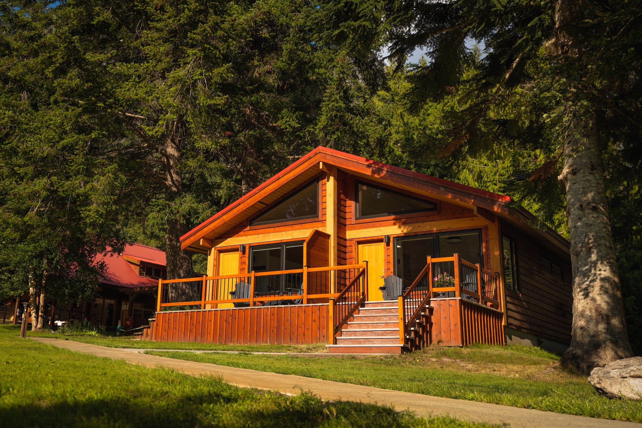 Entry way into one of the lodges