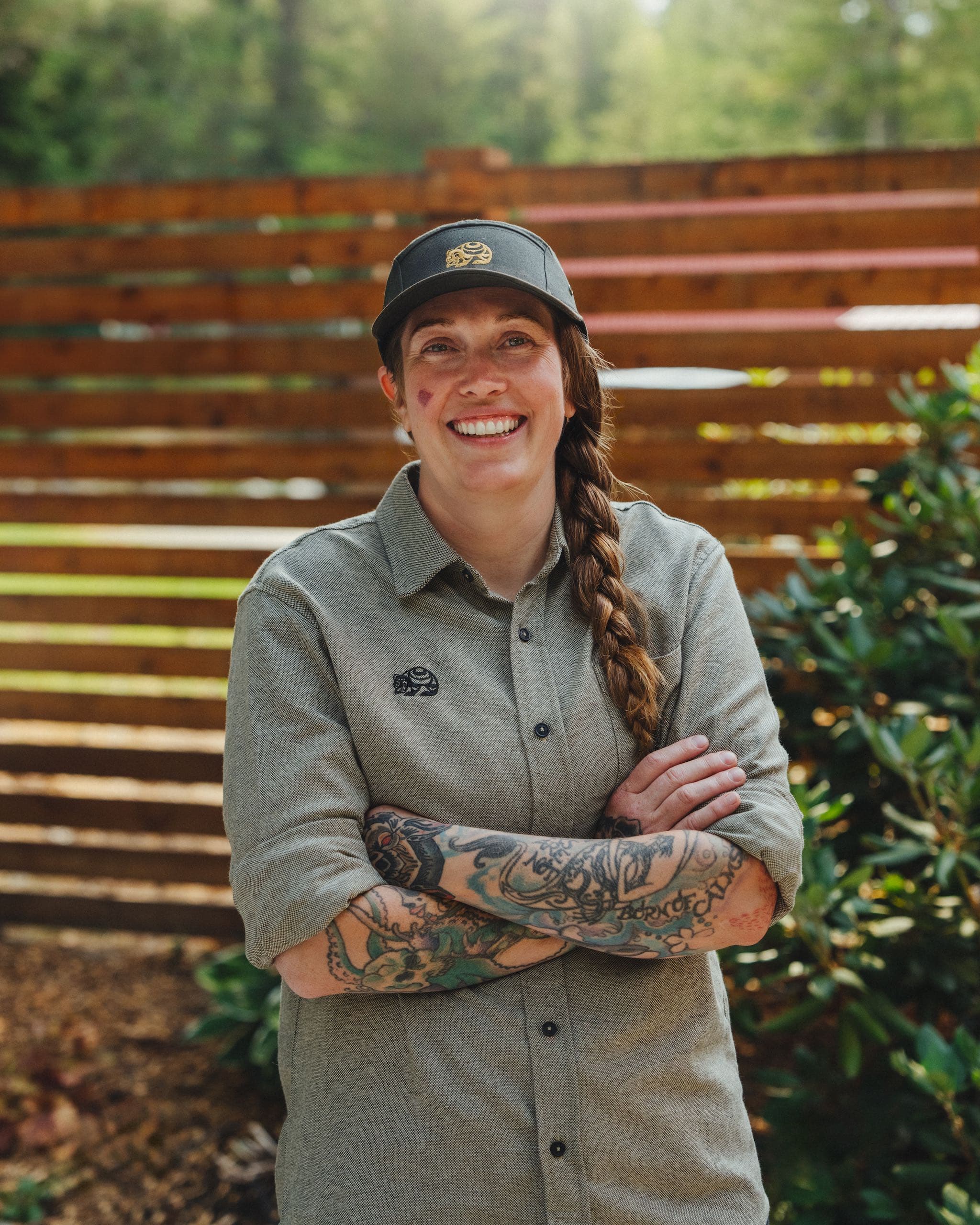 A female staff member of Tweedsmuir Split Rock Restaurant
